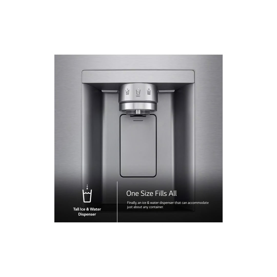 26 cu. ft. Smart Counter-Depth MAX French Door Refrigerator with Dual Ice Makers in PrintProof Stainless Steel