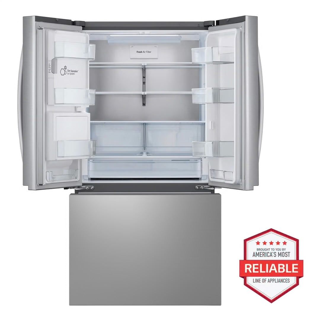 26 cu. ft. Smart Counter-Depth MAX French Door Refrigerator with Dual Ice Makers in PrintProof Stainless Steel