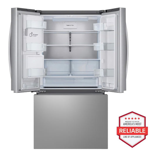26 cu. ft. Smart Counter-Depth MAX French Door Refrigerator with Dual Ice Makers in PrintProof Stainless Steel