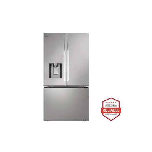 26 cu. ft. Smart Counter-Depth MAX French Door Refrigerator with Dual Ice Makers in PrintProof Stainless Steel