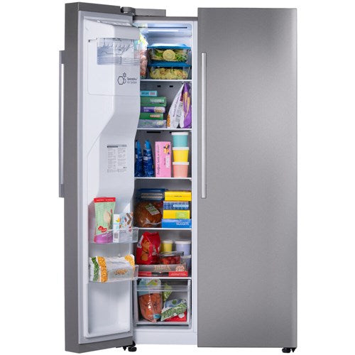 27 cu. ft. Side-by-Side Standard Depth Slim In Door Ice and Water Dispenser in PrintProof Stainless Steel Wi-Fi enabled