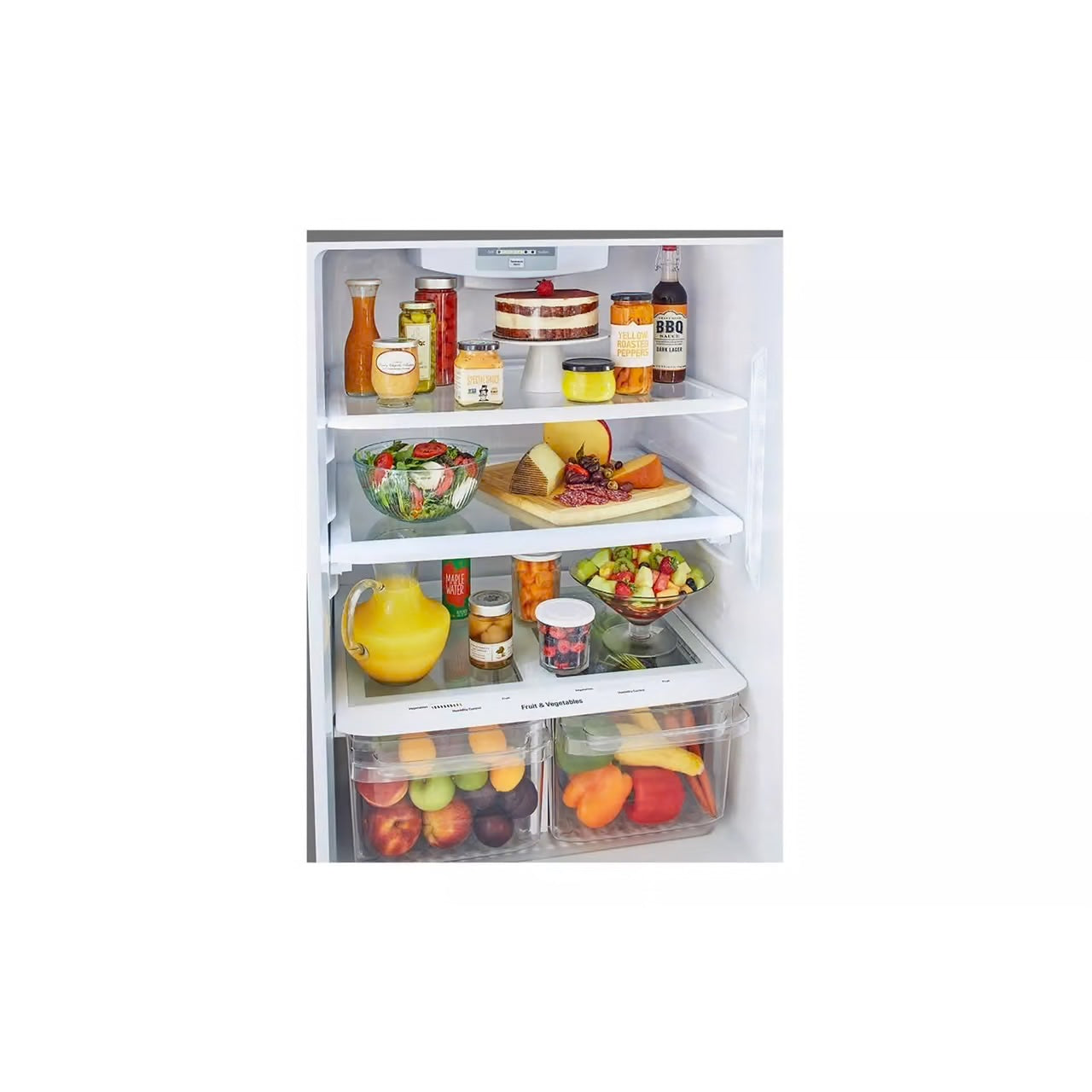 30 in. W 20 cu. ft. Top Freezer Refrigerator w/ Multi-Air Flow and Reversible Door in Stainless Steel,ENERGY STAR