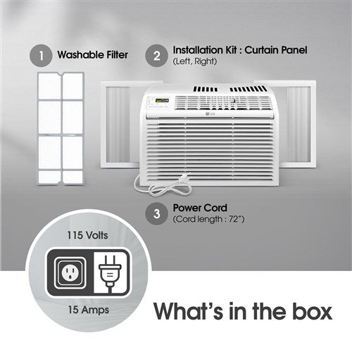 6, 000 BTU Window Air Conditioner - White