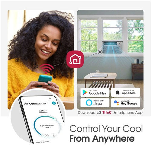 8, 000 BTU Window Air Conditioner with Wifi Controls