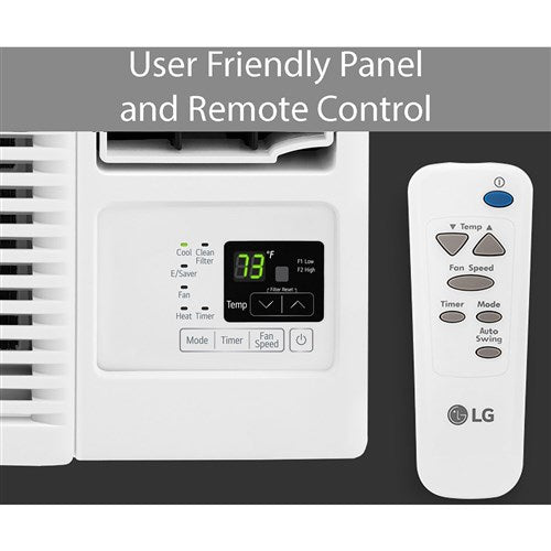 7, 500 BTU Heat/Cool Window Air Conditioner w/Wifi Controls - White