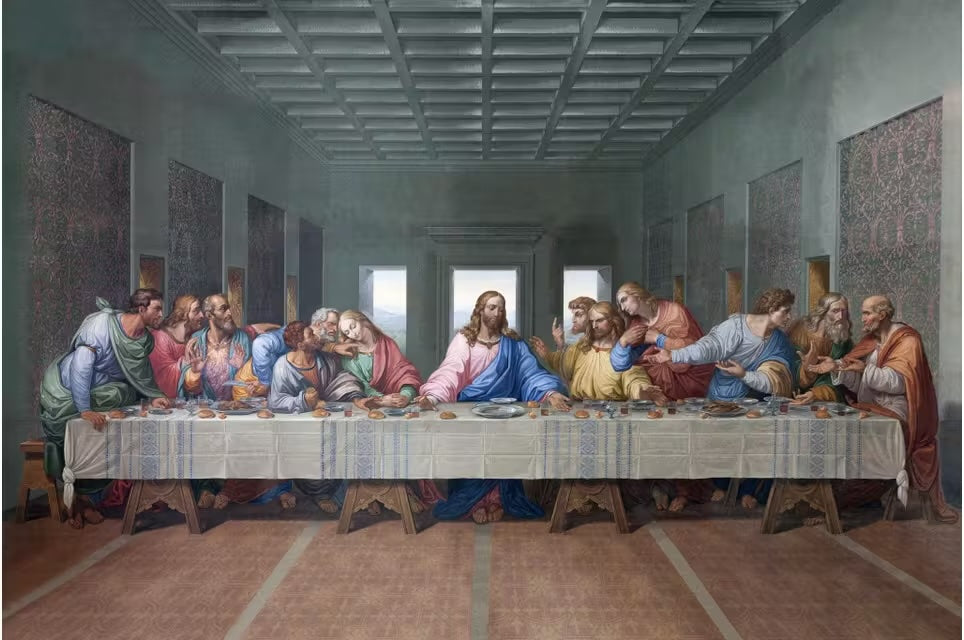 Temp Glass W/Foil - Last Supper