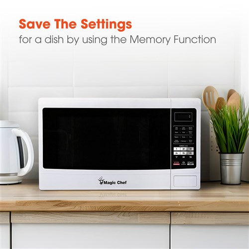 1.6 Cu Ft Countertop 1100 Watt Digital Touch - White