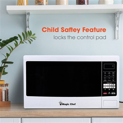 1.6 Cu Ft Countertop 1100 Watt Digital Touch - White