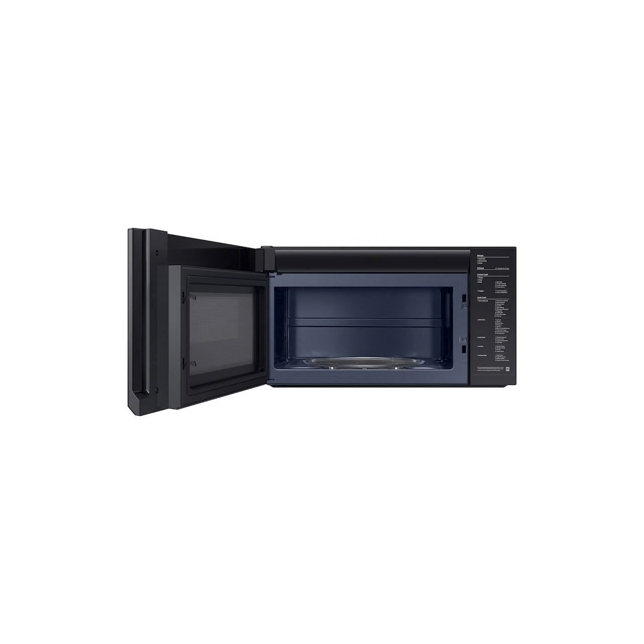 Smart 2.1 cu. ft. Over-the-Range Microwave with Auto Connectivity & SmartThings Cooking in Matte Black Steel