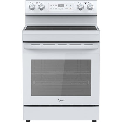 Cocina eléctrica de 30" con limpieza a vapor - Blanca