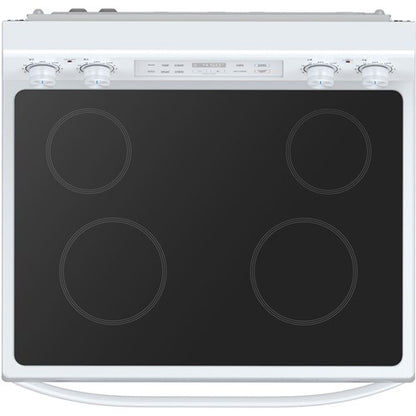 Cocina eléctrica de 30" con limpieza a vapor - Blanca