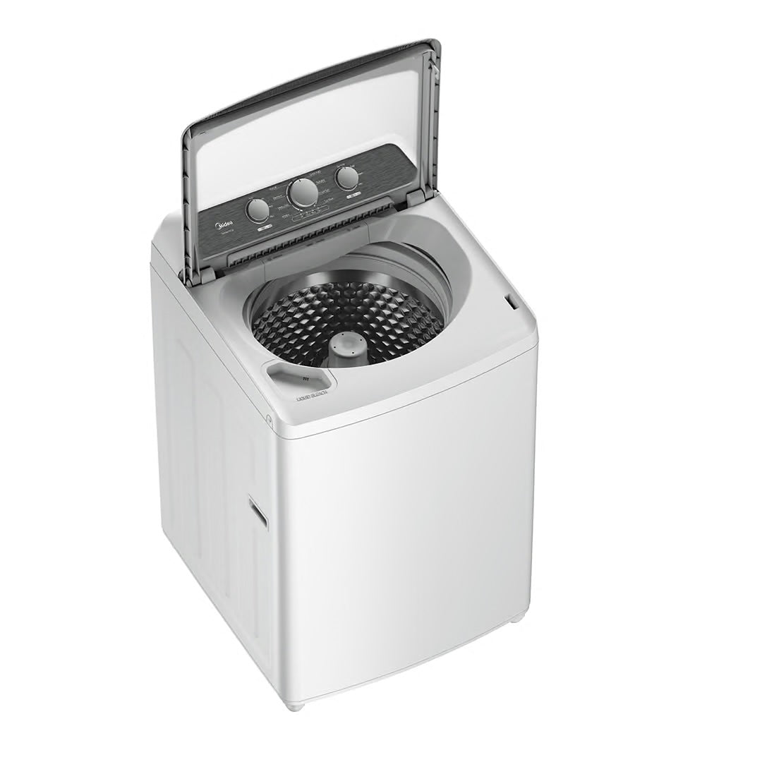 4.1 CF Top Load Washer, Agitator, Stainless Tub - White