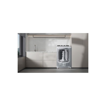 Lavadora de carga superior CF 4.1, agitador, tina de acero inoxidable - Blanca