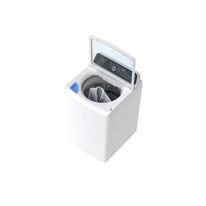 4.4 CF Top Load Washer, Agitator, Stainless Tub - White