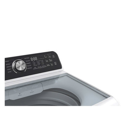 4.4 CF Top Load Washer, Agitator, Stainless Tub - White