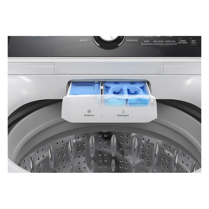 4.4 CF Top Load Washer, Agitator, Stainless Tub - White
