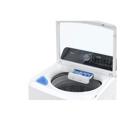 Lavadora inteligente de carga superior Midea de 4.5 pies cúbicos con impulsor ondulado