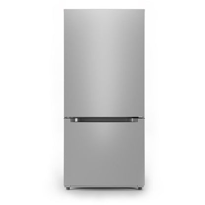 18.7 Cu Ft Bottom Mount Refrigerator 30" Wide - Stainless