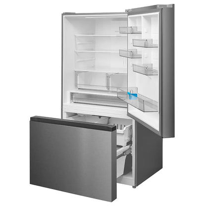 23 cu. ft. Counter-Depth Bottom-Freezer Refrigerator (Stainless Steel)