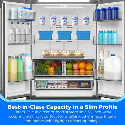 23 cu. ft. Garage Ready French Door Refrigerator with Icemaker