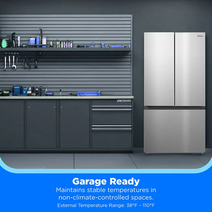 23 cu. ft. Garage Ready French Door Refrigerator with Icemaker