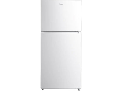 Refrigerador Midea de 18 pies cúbicos con congelador superior y compartimentos para verduras con control de humedad