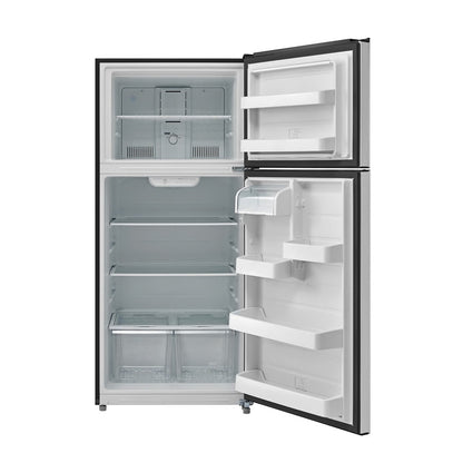 Refrigerador Midea de 18 pies cúbicos con congelador superior y compartimentos para verduras con control de humedad