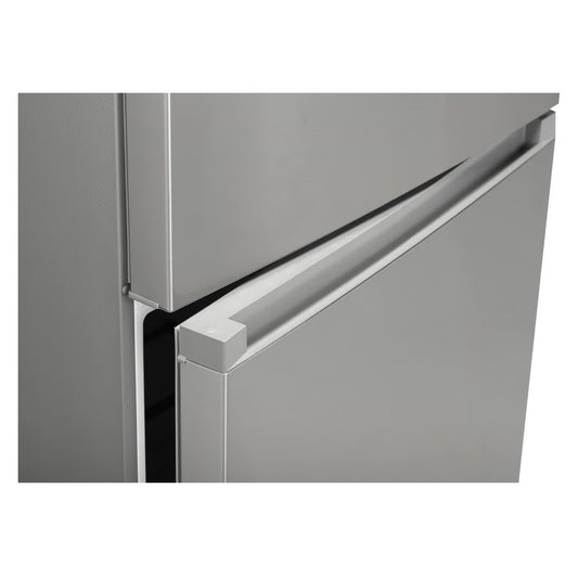 21 CF Top Mount Refrigerator, Glass Shelves, Ice Maker Ready, ESTAR - Stainless