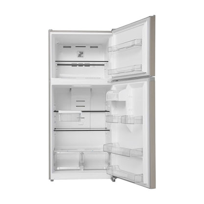 21 Cu Ft Top Mount Refrigerator, Glass Shelves, Ice Maker Ready, ESTAR