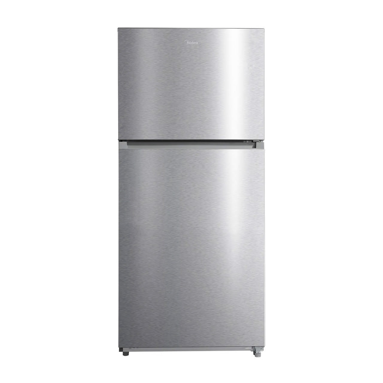 21 CF Top Mount Refrigerator, Glass Shelves, Ice Maker Ready, ESTAR - Stainless