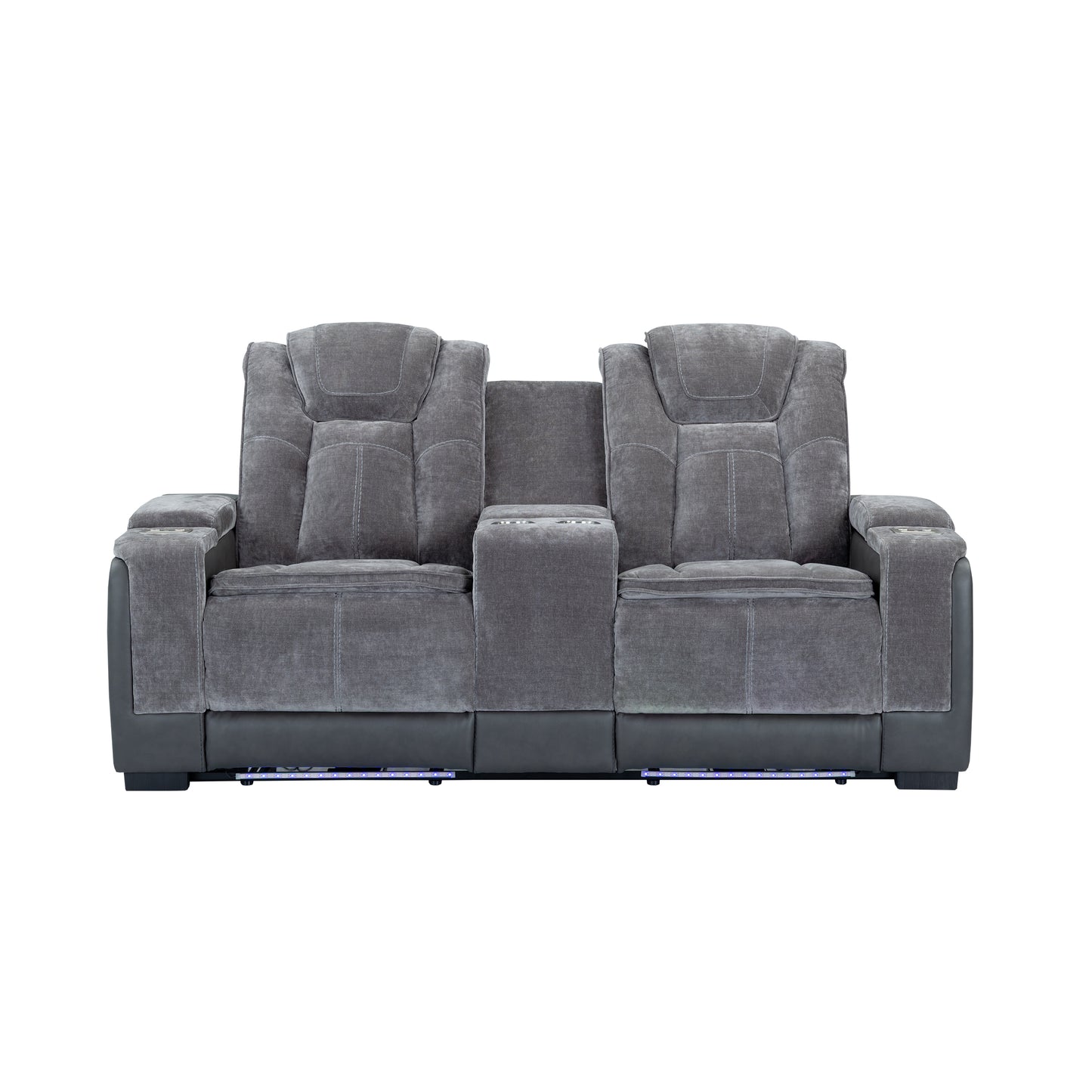 Lex Double Power Reclining Console Loveseat
