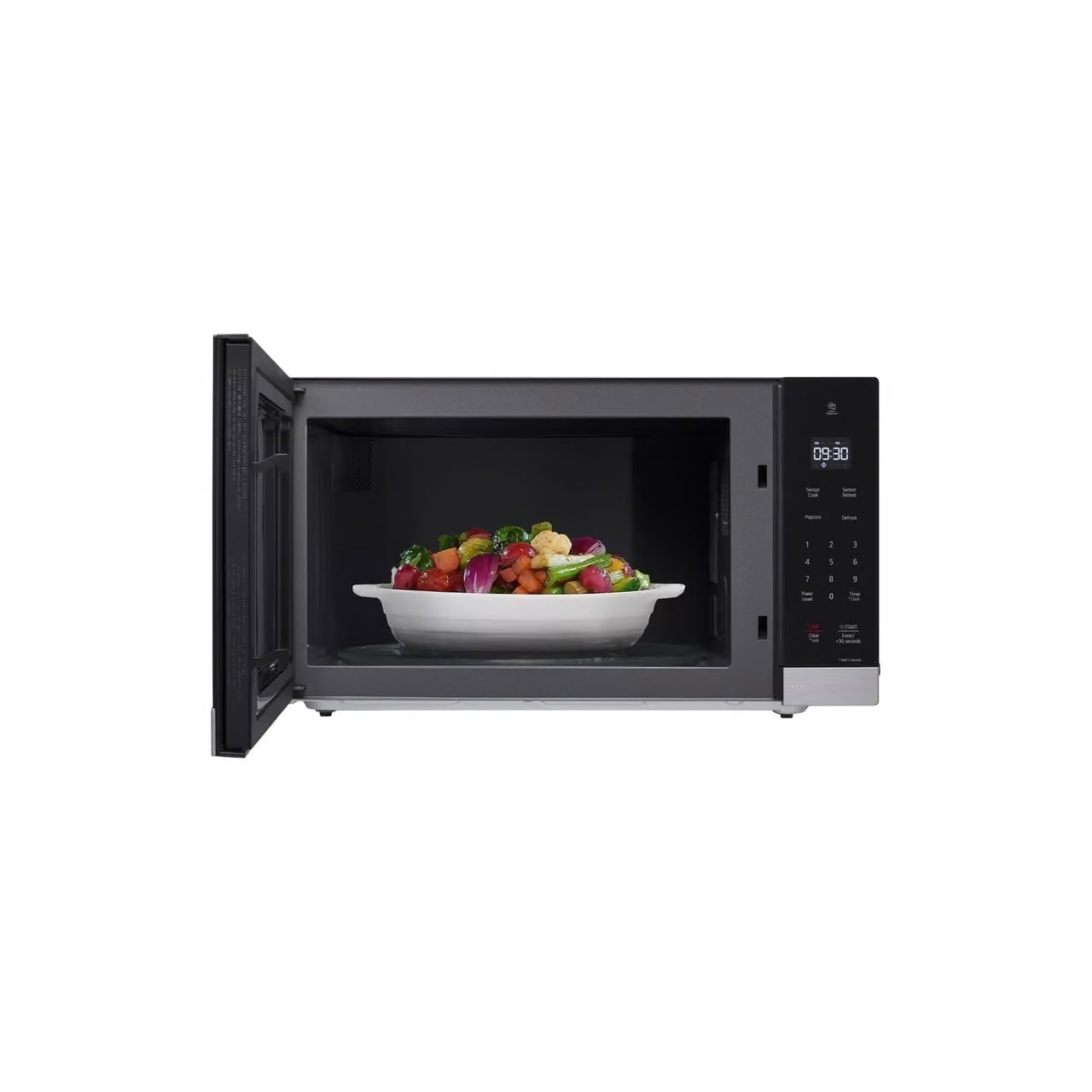 NeoChef 2.0 cu. ft. 1200-Watt Countertop Microwave in Stainless Steel with Smart Inverter