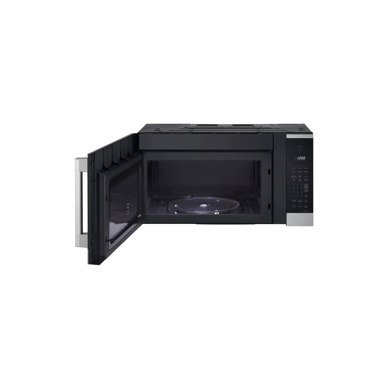 1.8 cu. ft. 30 in. W Smart Over the Range Microwave Oven w/ EasyClean in PrintProof Stainless Steel 1000-Watt New Handle