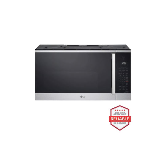 1.8 cu. ft. 30 in. W Smart Over the Range Microwave Oven w/ EasyClean in PrintProof Stainless Steel 1000-Watt New Handle