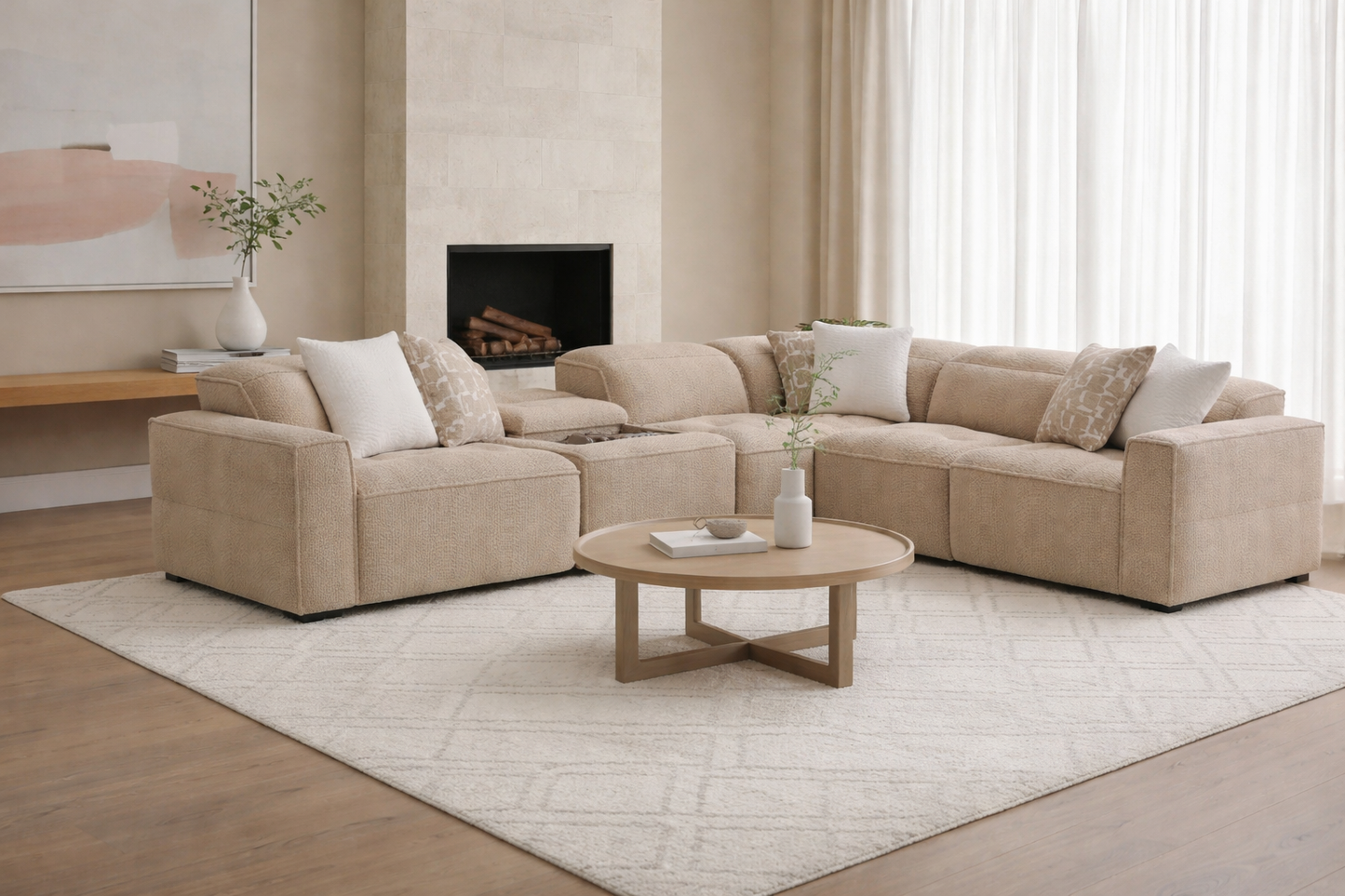 Melrose 6 PC Double Power Reclining Sectional