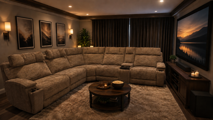 Revive Monticello 6 PC Immersive Sound Power Reclining Sectional