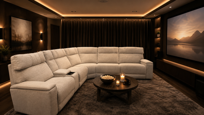 Revive Monticello 6 PC Immersive Sound Power Reclining Sectional