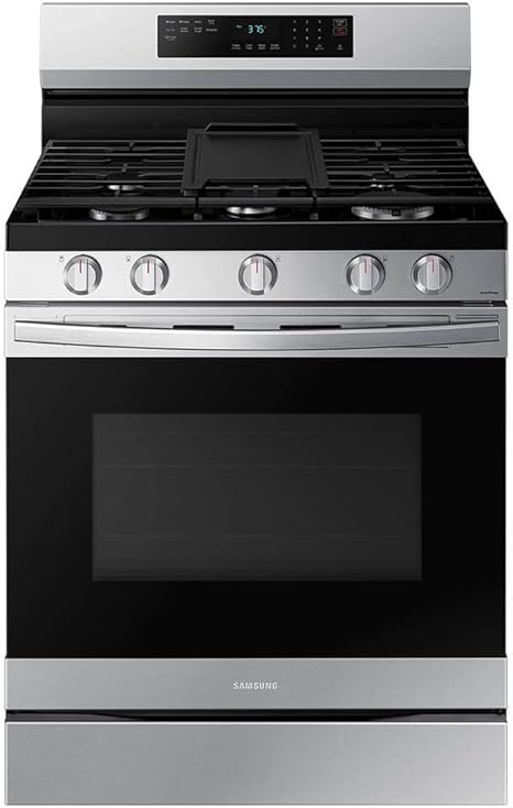 6 cu. ft. Smart Wi-Fi Enabled Convection Gas Range with No Preheat AirFry in Stainless Steel