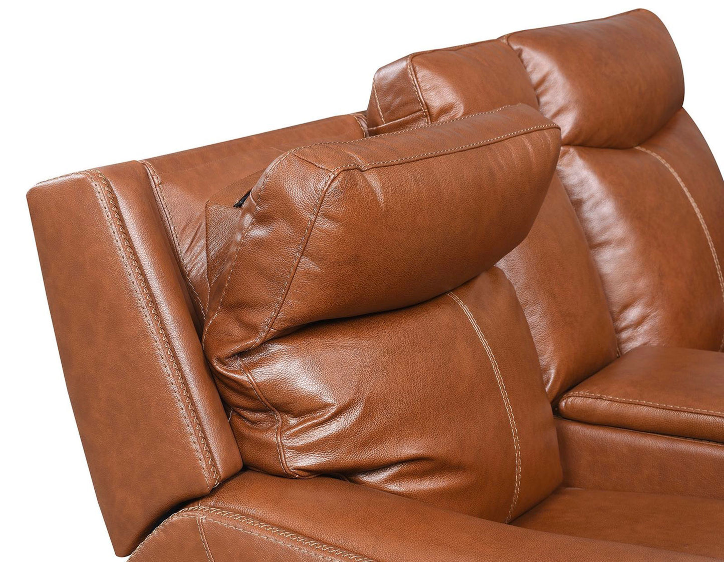 Natalia Dual Power Reclining Console Loveseat