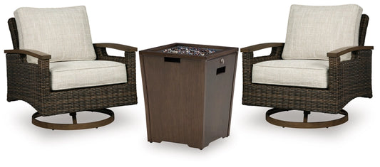 Fire Pit Table and 2 Chairs