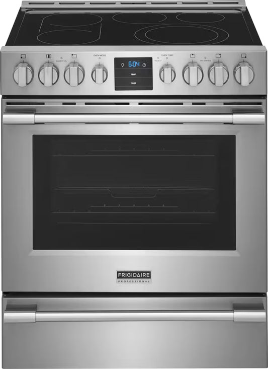 Frigidaire Professional 30" Front Control Electric Range with Air Fry OUTLET