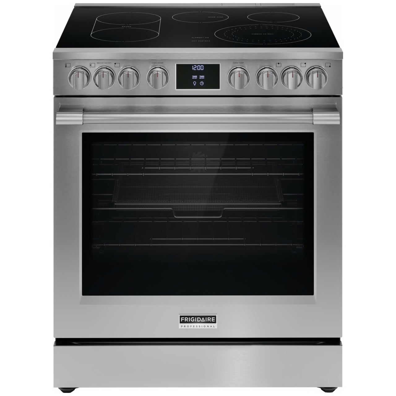 Professional 30 in. 5 Element Slide-In Electric Range in Stainless Steel with Air Fry and Total Convection