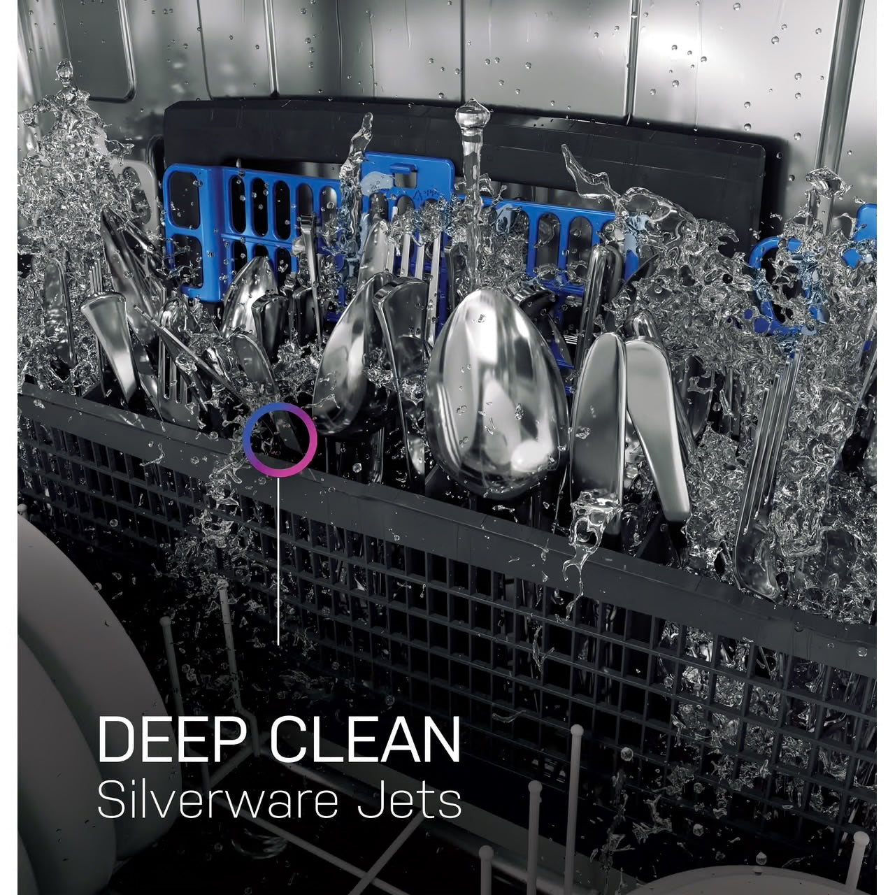 Profile 24 in Smart Built-In Top Control Fingerprint Resistant Stainless Dishwasher w/ Microban Technology, 44 dBA