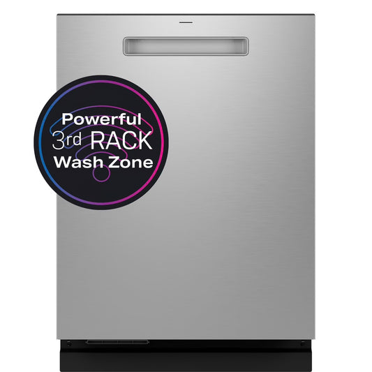 Profile 24 in. Built-In Top Control Dishwasher in Fingerprint Resistant Stainless w/ Stainless Tub, UltraFresh, 42 dBA