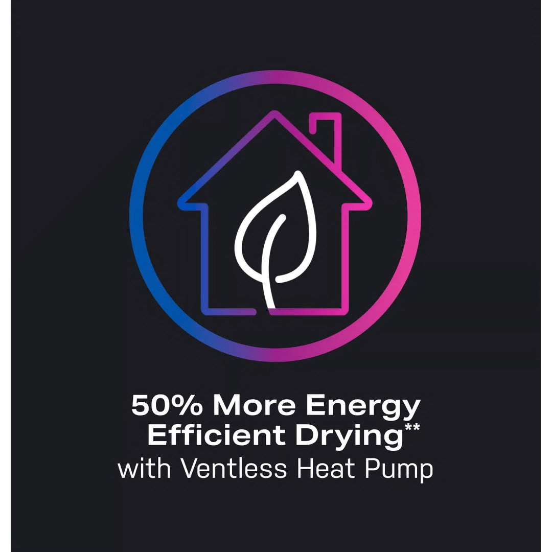Profile 4.8 cu. ft. Smart UltraFast Electric Washer & Dryer Combo in Carbon Graphite with Ventless Heat Pump Technology