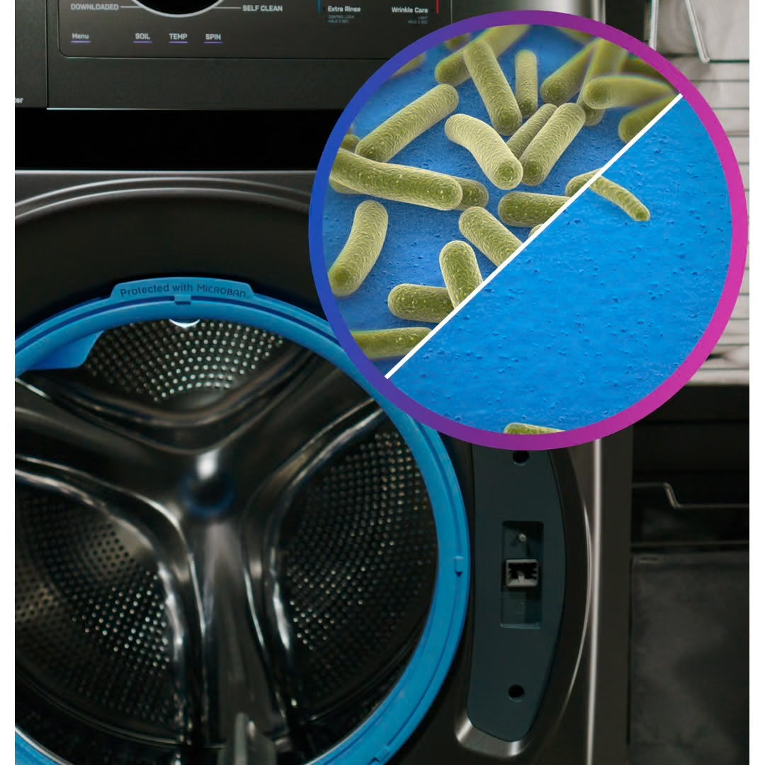Profile 4.8 cu. ft. Smart UltraFast Electric Washer & Dryer Combo in Carbon Graphite with Ventless Heat Pump Technology