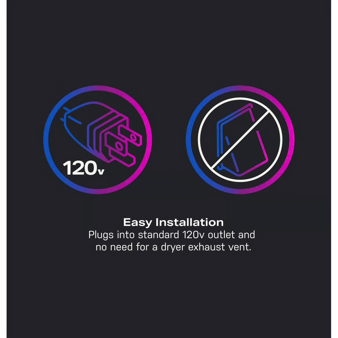 Profile 4.8 cu. ft. Smart UltraFast Electric Washer & Dryer Combo in Carbon Graphite with Ventless Heat Pump Technology