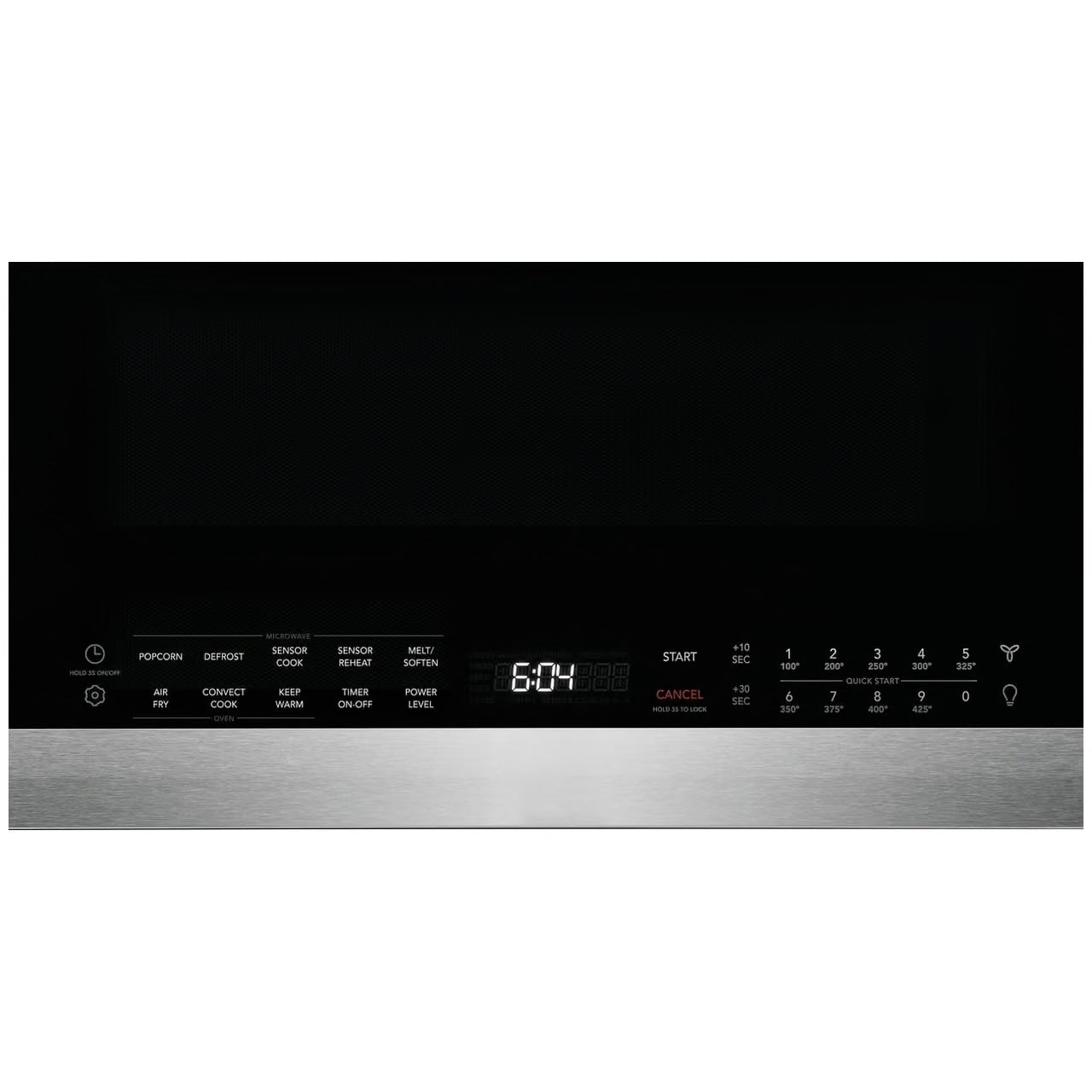 Professional 30 in. 1.9 cu. ft. Over-the-Range Microwave in Stainless Steel with Vent and Air Fry