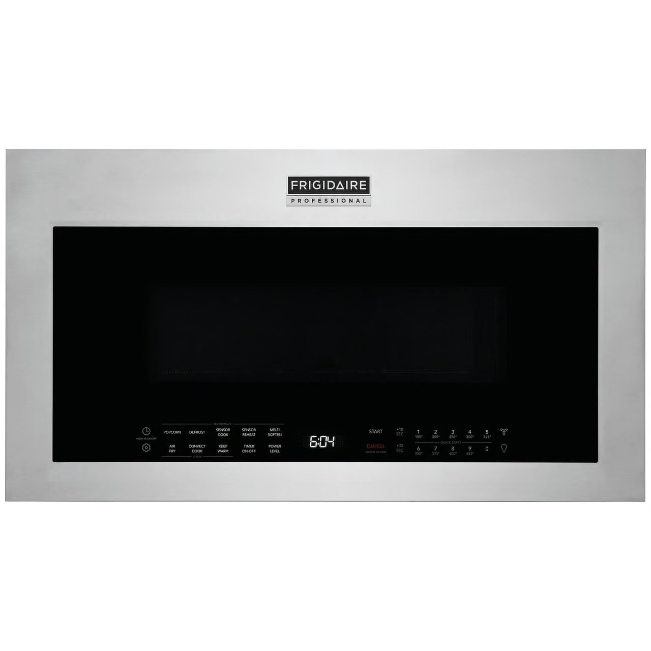 Professional 30 in. 1.9 cu. ft. Over-the-Range Microwave in Stainless Steel with Vent and Air Fry