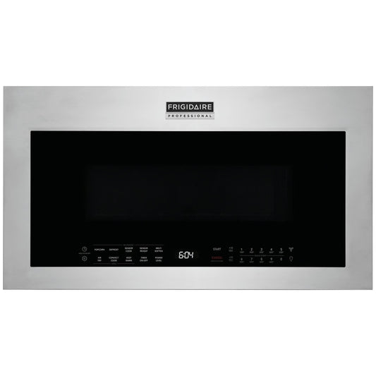 Professional 30 in. 1.9 cu. ft. Over-the-Range Microwave in Stainless Steel with Vent and Air Fry